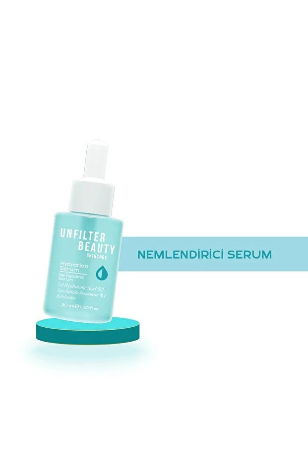Unfilter Beauty, Sérum Hydratant 30 ml 2 % Acide Hyaluronique 5 d, 1 % Isomérat de Saccharide, Edelweiss
