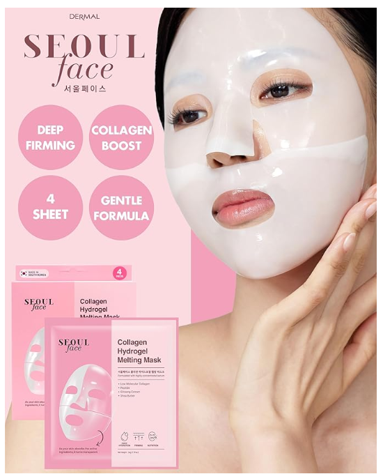 DERMAL SEOULFACE – Masque Hydrogel Fondant au Collagène 34 g