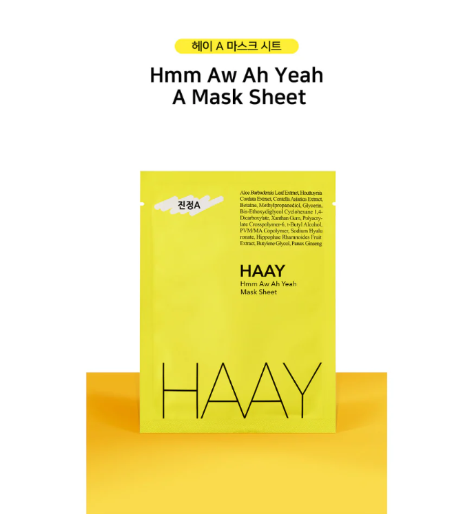 HAAY Hmm Aw Ah Yeah A Mask Sheet