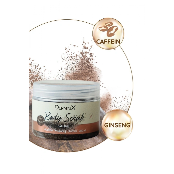 Derminix, Gommage corporel exfoliant pour le corps du café Derminix, purifiant et hydratant